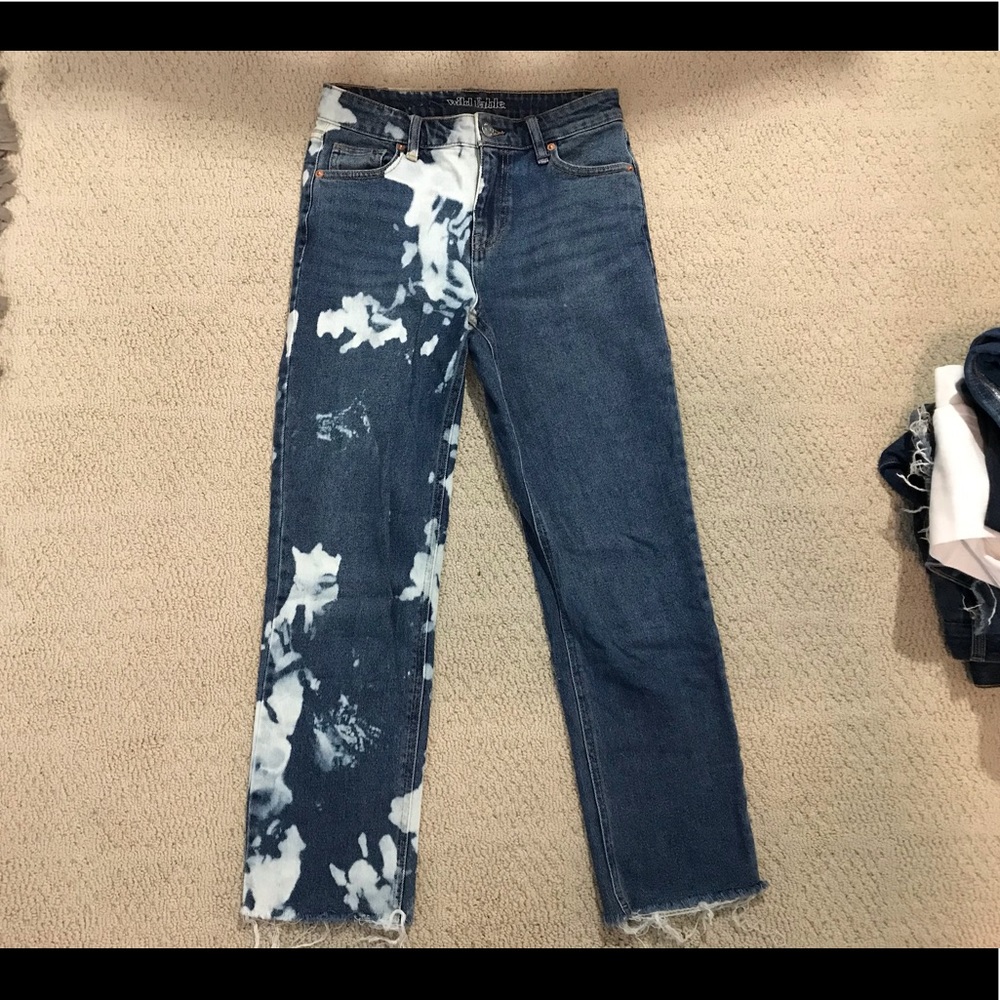 Target Wild Fable bleached jeans